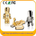 Metal Robot USB Drive Oro y Plata para la elección (EM604)